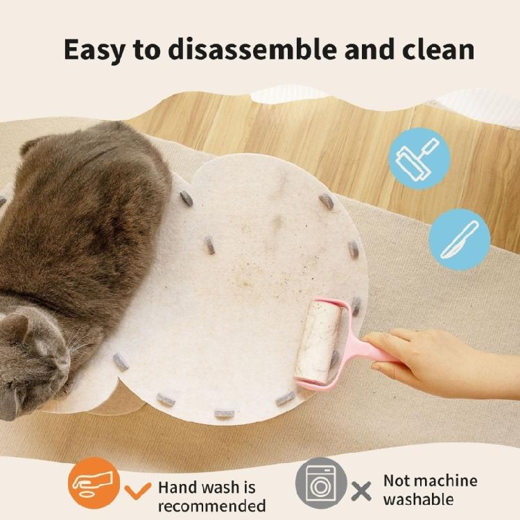 Funny Cats Tunnel Interactively Toy Round Wools Felted Pet Bed Cats Training Toy for Small Pet