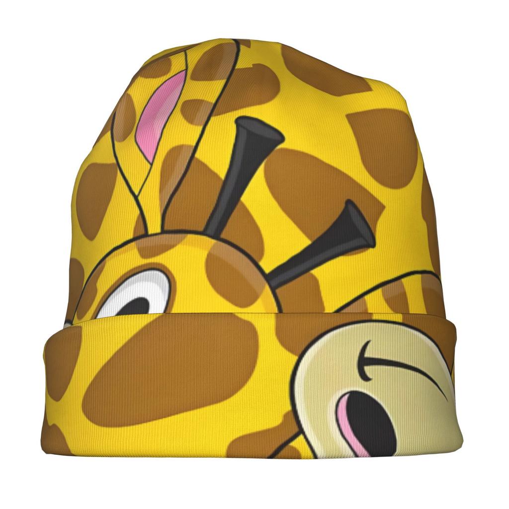 Cute Cartoon Giraffe Fashion Knit Hat for Adults Adds a Stylish Finishing Touch To Everyday Outfits Perfect for City Walks, Weekends, Or Casual Gather