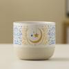 Retro Ceramic Coffee Cup Arabic Style Milk Cup Traditional Flat Bottomed Cup  Home Use