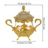 Metal Ceramic Glass Seasoning Jar Golden Spice Jar with Cover Salt Shaker Kitchen Spice Container Seasoning Bottle Storage Jars