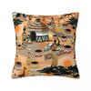 Vintage Home Women Africa Square Pillowcase Cushion Cover Pillow Case Throw Pillow Cover for Home Sofa Living Room