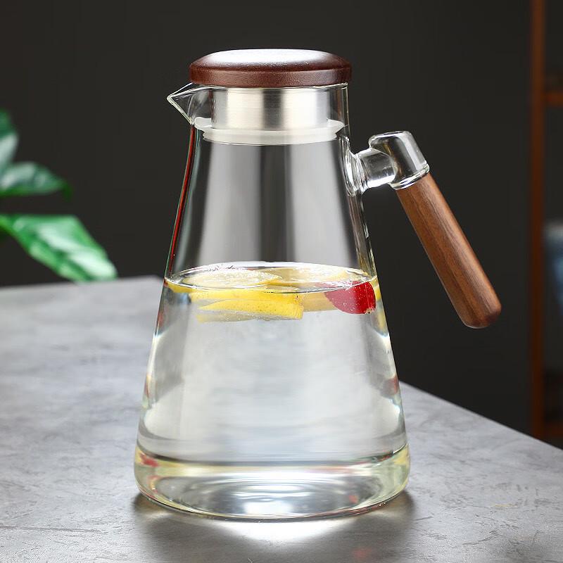 SW High Borosilicate Glass Drinkware Round Handle Pitcher