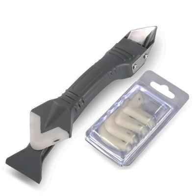 3 In1 Colla per vetro Angolo Raschietto Strumento per calafataggio Pala legante Pala in gomma multifunzionale Dispositivo di rimozione del silicone Pala per cucitura angolare