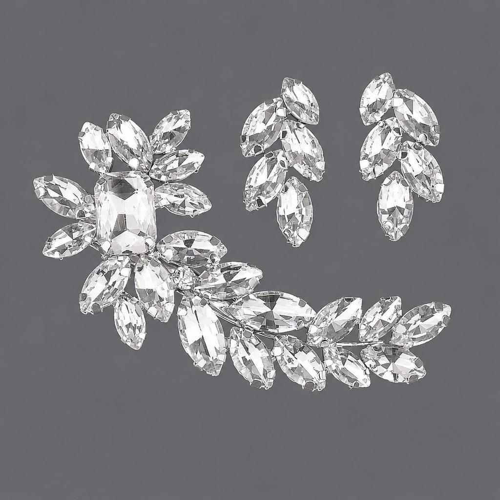 Handmade Flower Hair Clip with Alloy, Pearl and Drip Oil - Bridal Wedding Headwear Accessory