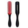 D3 7-Row Styling Brush for Curly Hair Black and Red Direct from Japan