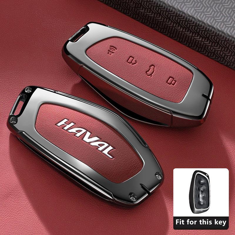 

Zinc Alloy Car Key Case Fob for HAVAL H6L Hover 2025 2026 Keychain Remote Cover Shell Housing Ring Holder Accessories (as the picture,key fob for Haval)