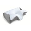 2-in-1 Ergonomic Neck Pillow Memory Foam Orthopedic Contour Pillow Firm Support for Neck Pain Relief