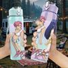 1PC Anime Girl Character Art 750ml sports water bottle leakproof straw lid outdoor office home