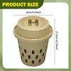 Compost Bin 12L Easy to Clean Composting Container for Garden Beds Farmhouse Green