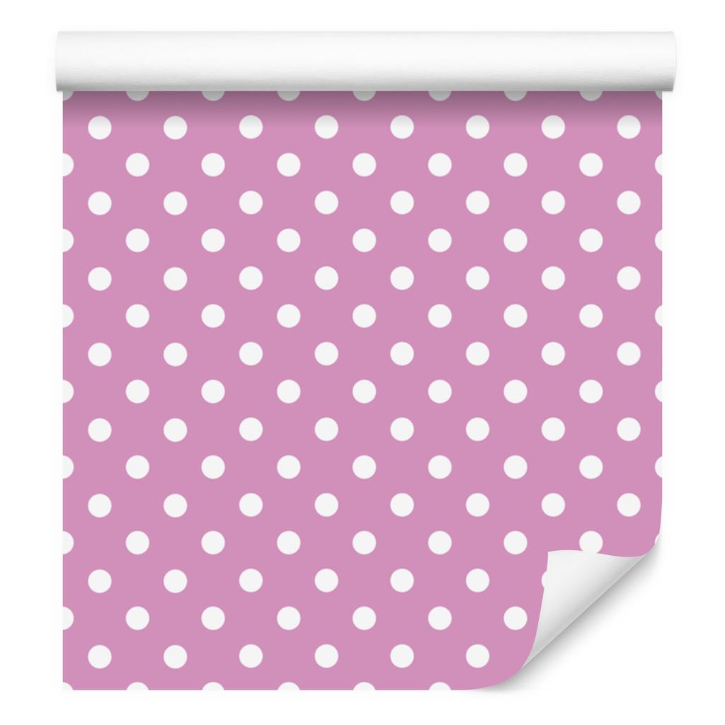 Powder Pink Dots Wallpaper, Soft Forms for Living Room and Bedroom 50x1000