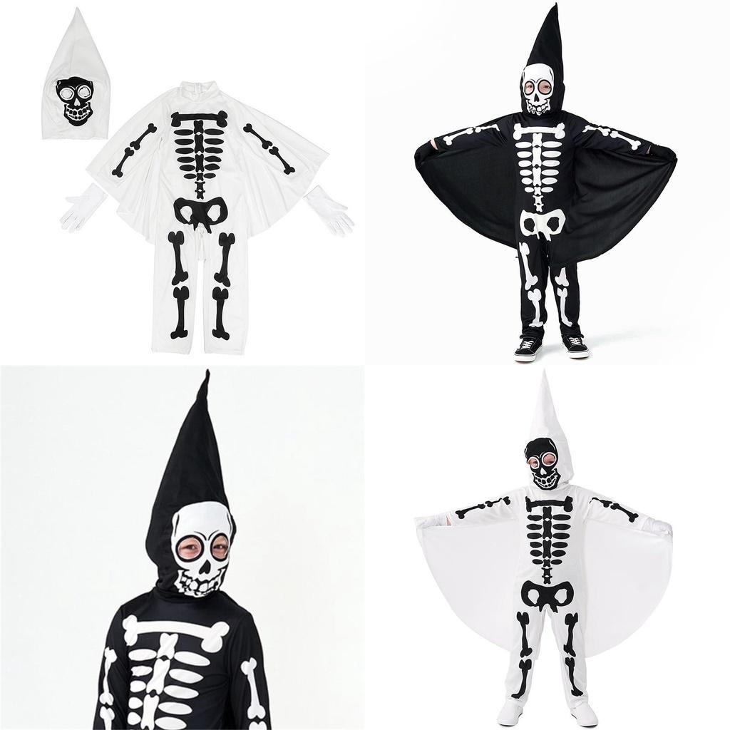 Children's Skeleton Cosplay Costume Perfect For Halloween Dress-up And Events