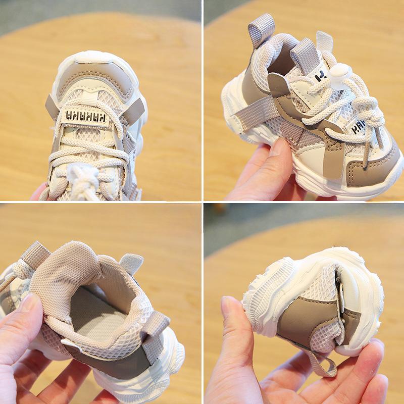 Mädchen Freizeit Dad Schuhe Weiche Sohle Mesh Kinderschuhe Frühling und Herbst Jungen Einzelne Schuhe Sport Kleinkindschuhe