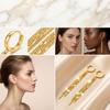 Shiny Long Tassel Glitter Drop Earrings for Women Gold Color Fashion Long Chain Metal Dangle Earring Wedding Party Jewelry