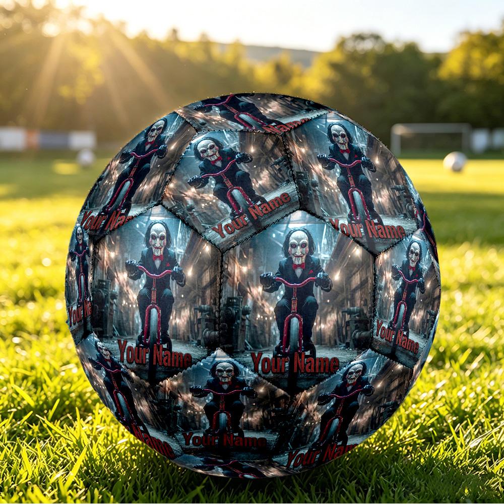 Size 5 FootballSaw Billy the Puppet Durable PU Soccer Ball for Sports Training Outdoor Competition