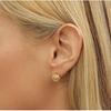 Gold-Plated Love Knot Earrings, 10 mm