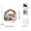 2D Acrylic Sign Jesus Ornament Handcraft Christmas Gift Tabletop Decoration for Home Office