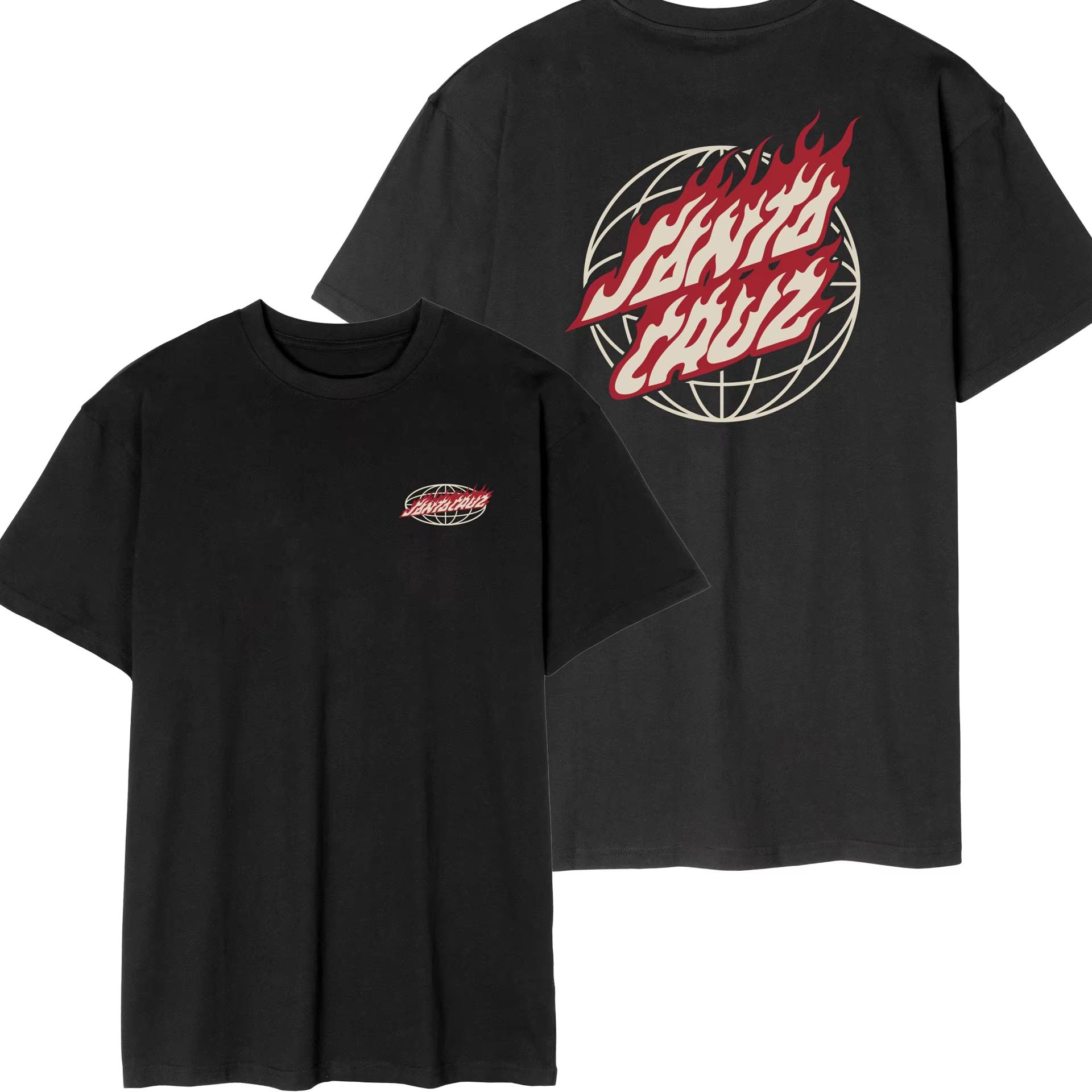 Trendmarke Druckmuster Kurzarm Mode Mode Streetwear Lässig Sportlich Locker Groß Hochwertiges T-Shirt Unisex XL