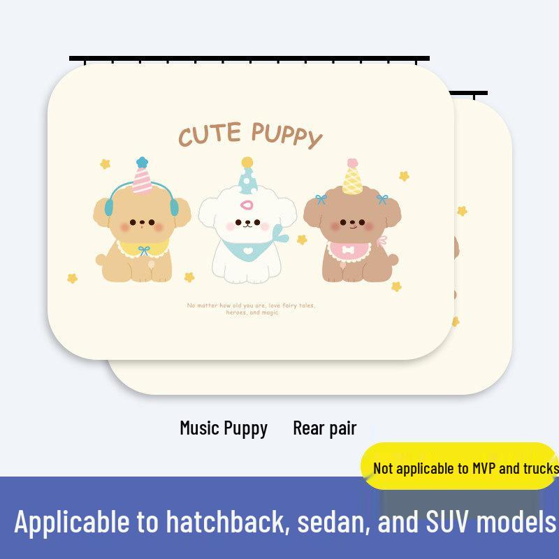 Car Window Sunshade: Sliding Rail Blackout Curtain for Baby Privacy and Sun Protection