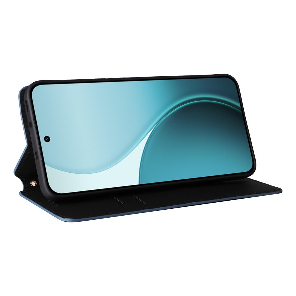 For Oppo Reno14 Pro 5G (Global) Case Wallet Rhombus Imprinted Leather Phone Cover