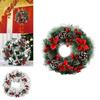Beautifully Crafted Christmas Wreath Featuring Pine Cones And Elegant White Accents For Your Home