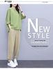 Women's 2021 Spring/Summer Hong Kong Style Casual Suit - Trendy, Youthful Top & Pants Set