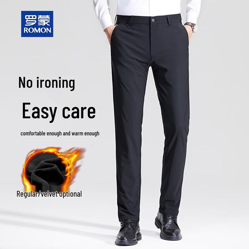 

Romon Men s Warm Business Casual Trousers 32