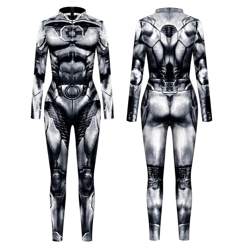 Halloween 3D Robot Armor Parent-Child Cosplay Jumpsuit