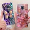 For Samsung Galaxy A6 2018 Case SM-A600F Luxury Butterfly Painted Cover Soft Silicone Shell For Samsung A6 Plus A6+ A605F Fundas