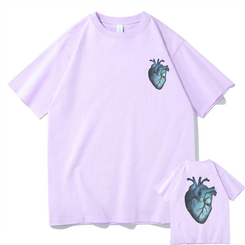 Le Monde Chico Album Tshirt PNL French Rap Band T Shirt QLF Heart Graphic Print Tshirts Men Women Hip Hop Oversized T Shirts