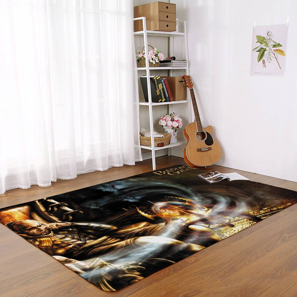 Table Mat Game B-Baldur's Gate Floor Mats Home Laundry Rug Carpet For Living Room Decor Lounge Area Foot Mat Entrance Doormat