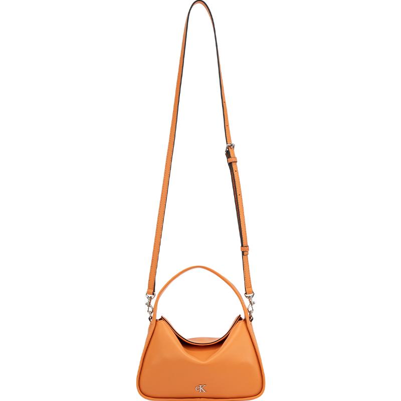 New CALVIN KLEIN Synthetic Material Crossbody Bag Women's Sun Orange DH3714-GBM