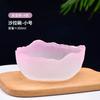 Glass Bowl Gradient Salad Bowl Fruit Large Pink High Value Small Round Salad  Lotus Fog Bowl Kitchen Tableware