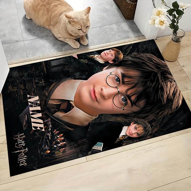 Custom Name "Harry Potter White Owl" Carpet Rug Customizable Soft Washable Anti-Slip Home Living Room Sofa Mats Personalized Rug. 090976
