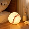 Unique Holiday Presents Realistic Baseball Night Light, Desk Decor Lamp, Portable Ambient Sports Themed Decorations Lighting Ornament for Bedroom