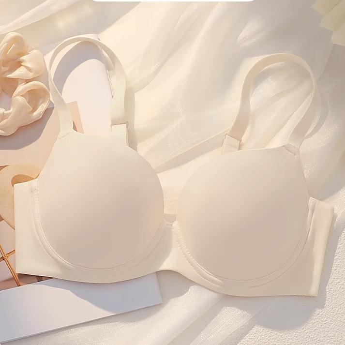 

Бесшовный бюстгальтер для женщин, полноразмерная чашка, против обвисания, собирающий, гладкий бюстгальтер, бюстгальтер больших размеров 40/90D бежевый