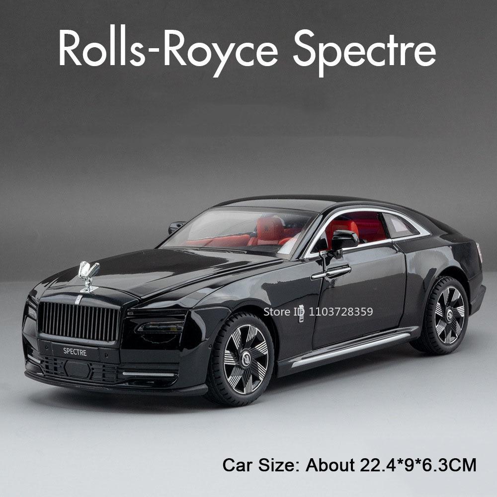 

1:24 Rolls-royce Cullinan Spectre Model Car Toys Alloy Diecast Sound Light Doors Opened Pull Back Ornament Vehicles Kids Gifts