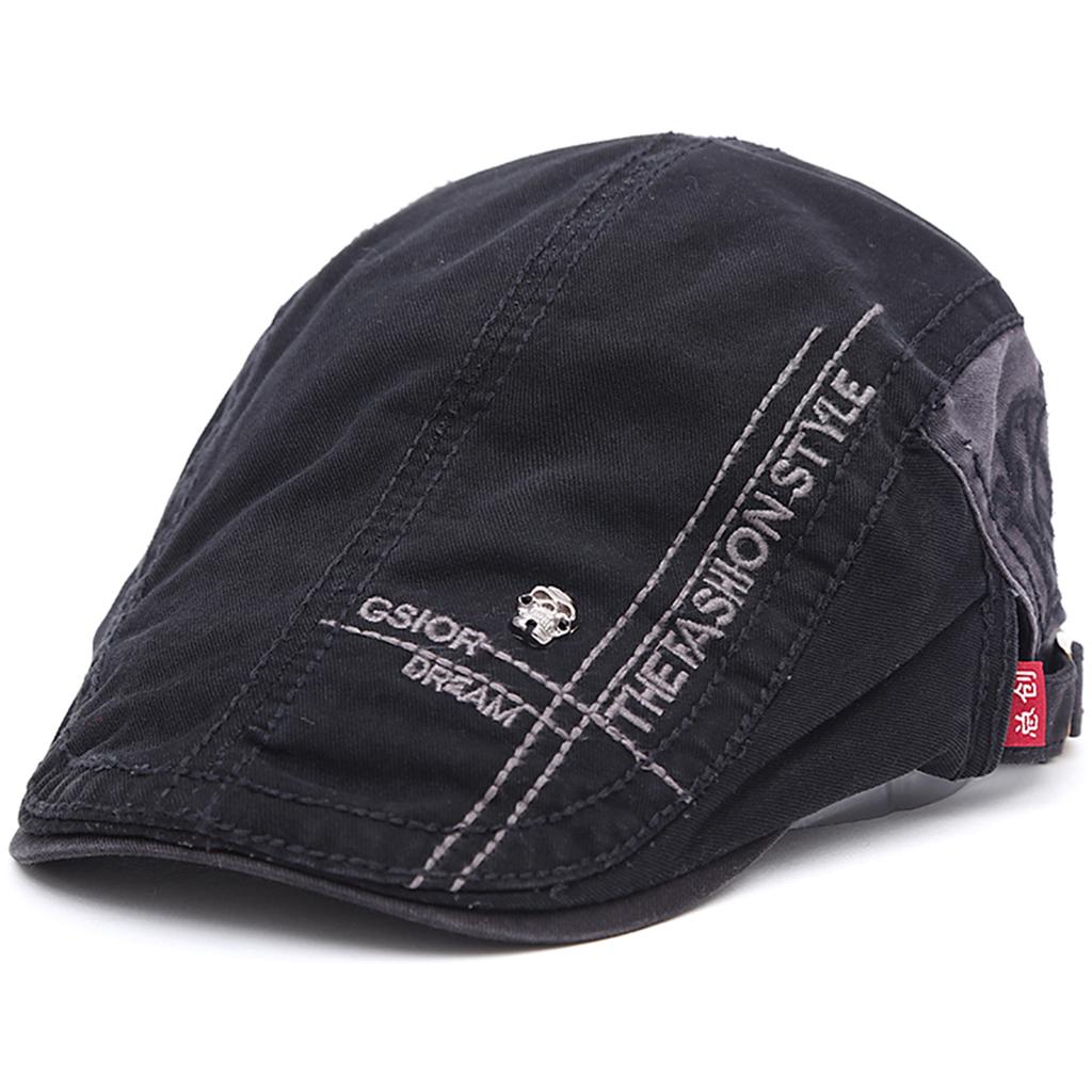Modedekoration im Freien Schirmmütze Baumwolle verstellbare Baskenmütze Hut Frühling und Herbst Männer Trucker Hüte Newsboy Caps