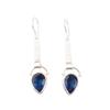 London Blue Topaz Gemstone 925 Sterling Silver Jewelry Handmade Earrings 2.3" EE-166-11
