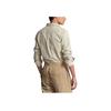 Polo Ralph Lauren Solid Color Single-Breasted Loose Casual Long Sleeve Shirt Men shirts Khaki 710907358-003