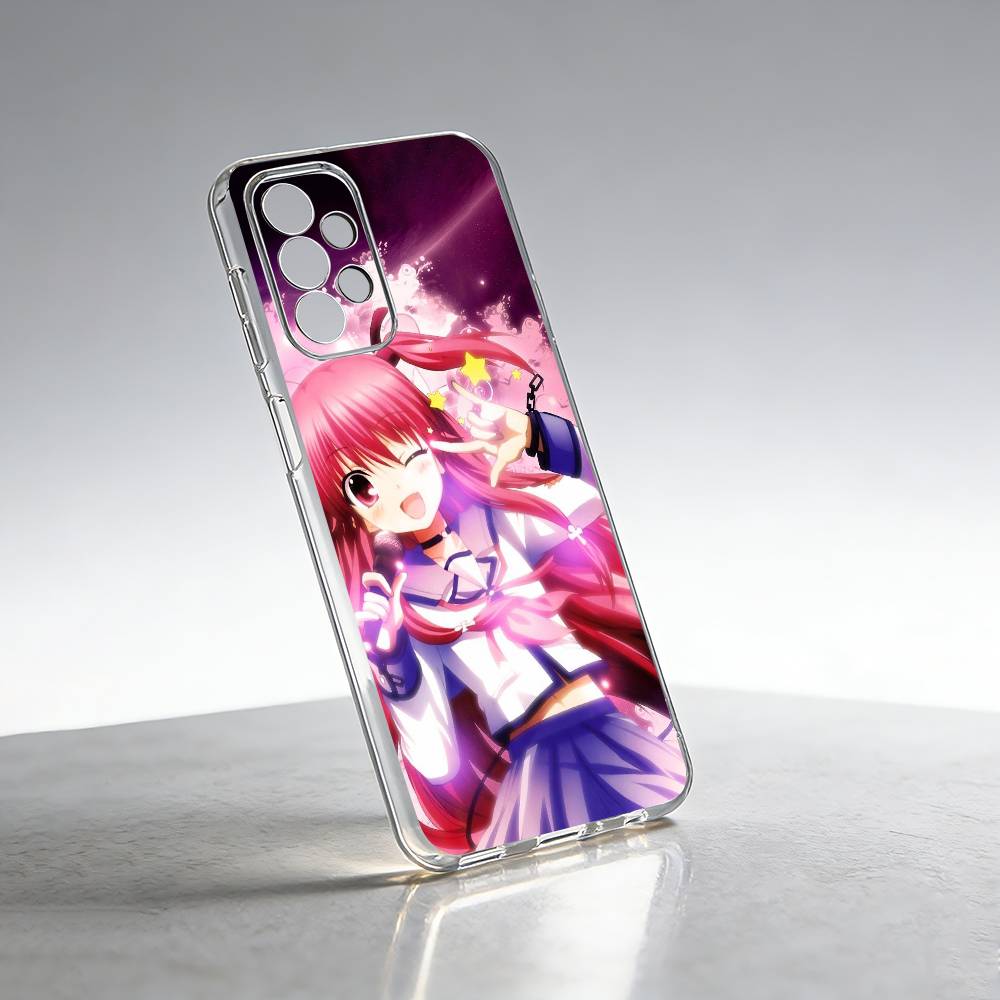 Anime Angel Beats Y-Yui Phone Case Transparent Silicone Soft For Samsung S25,S24,S21,S22,S23,S30,Ultra,S20,Plus,Fe