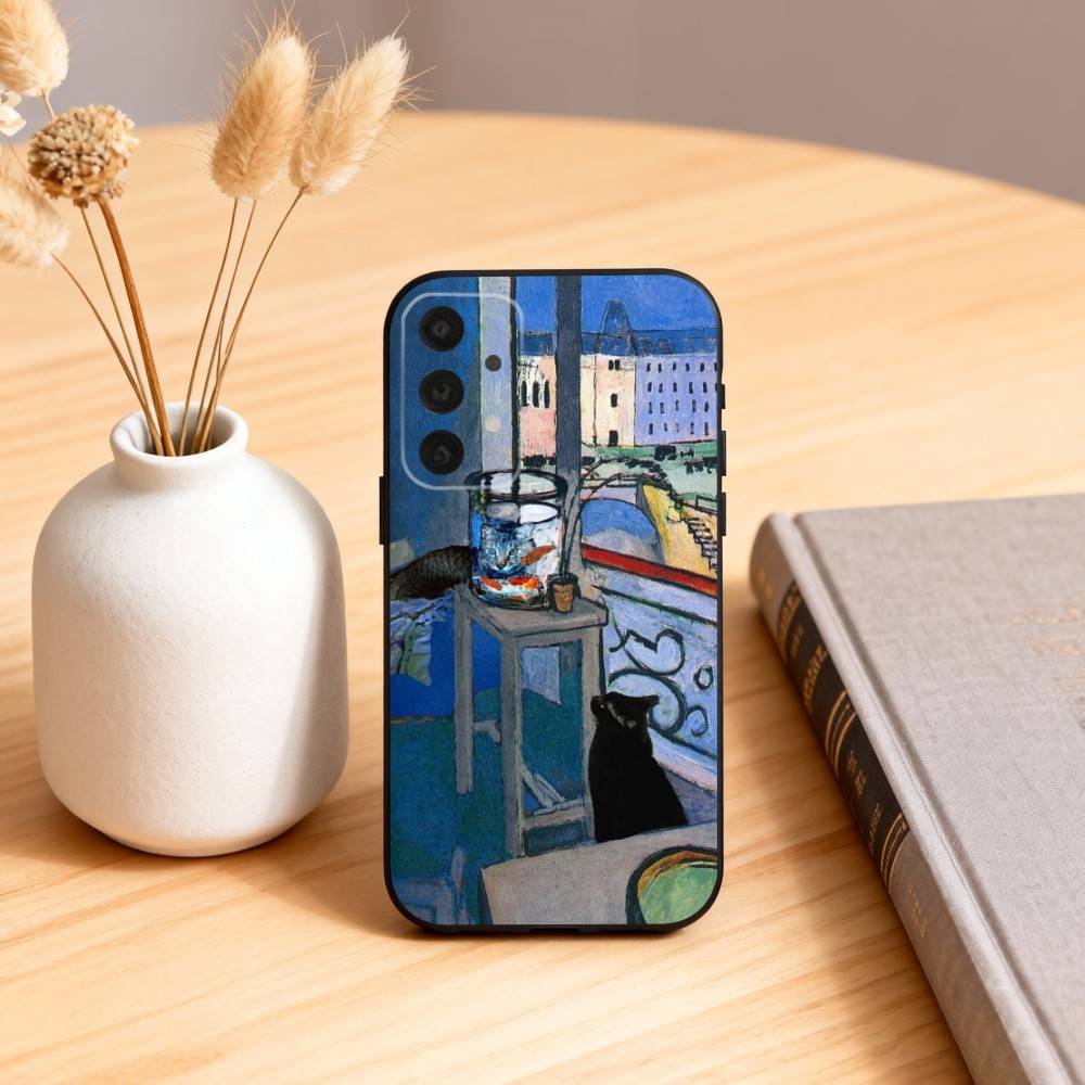 H-Henri M-Matisse Art PaI  Phone Case For Samsung S25,24,23,22,30,21,10,9,Ultra,Plus,Lite,FE,4,5 G Soft Black Case