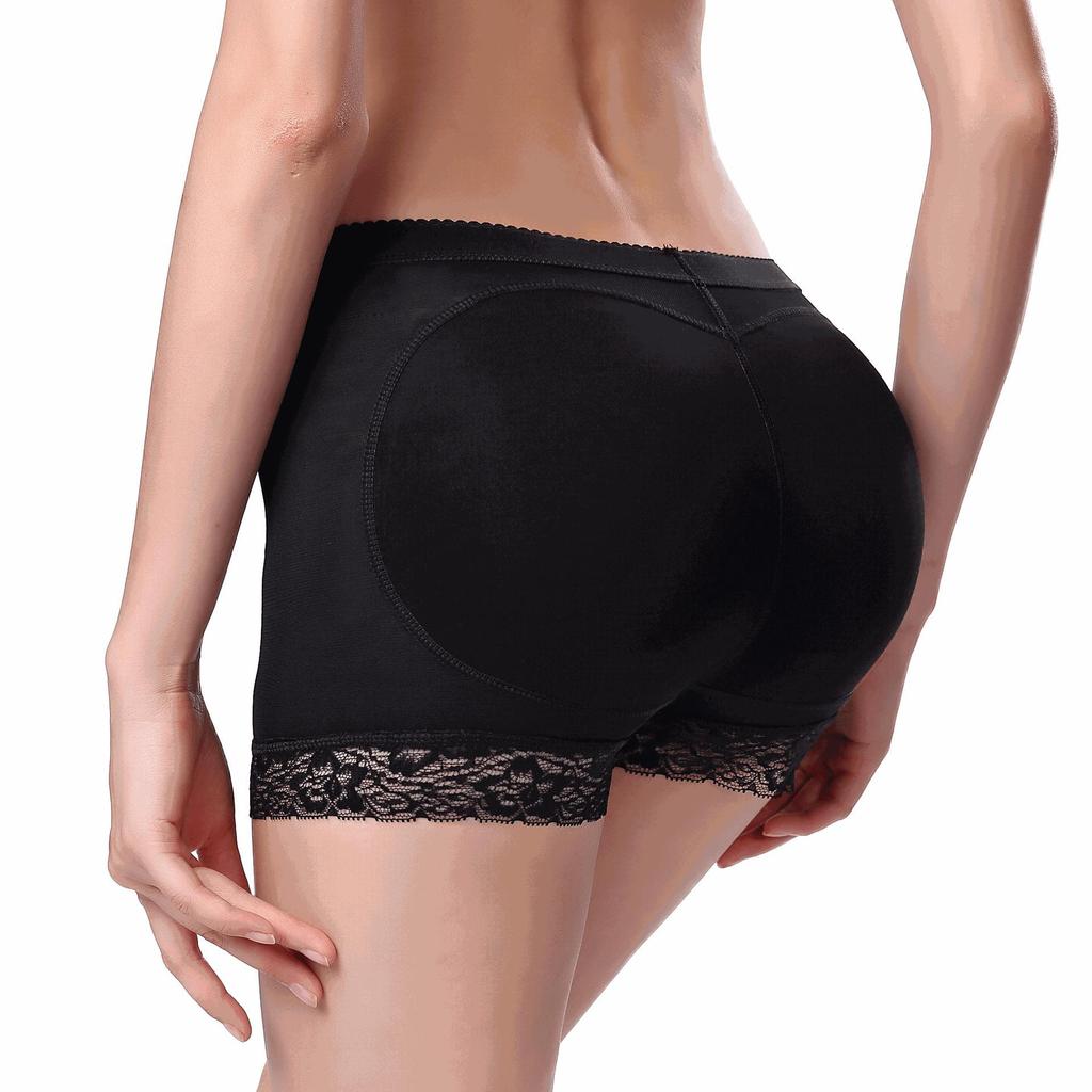 Lace Mesh Body Shaping Panties with Buttocks Inserts for Women