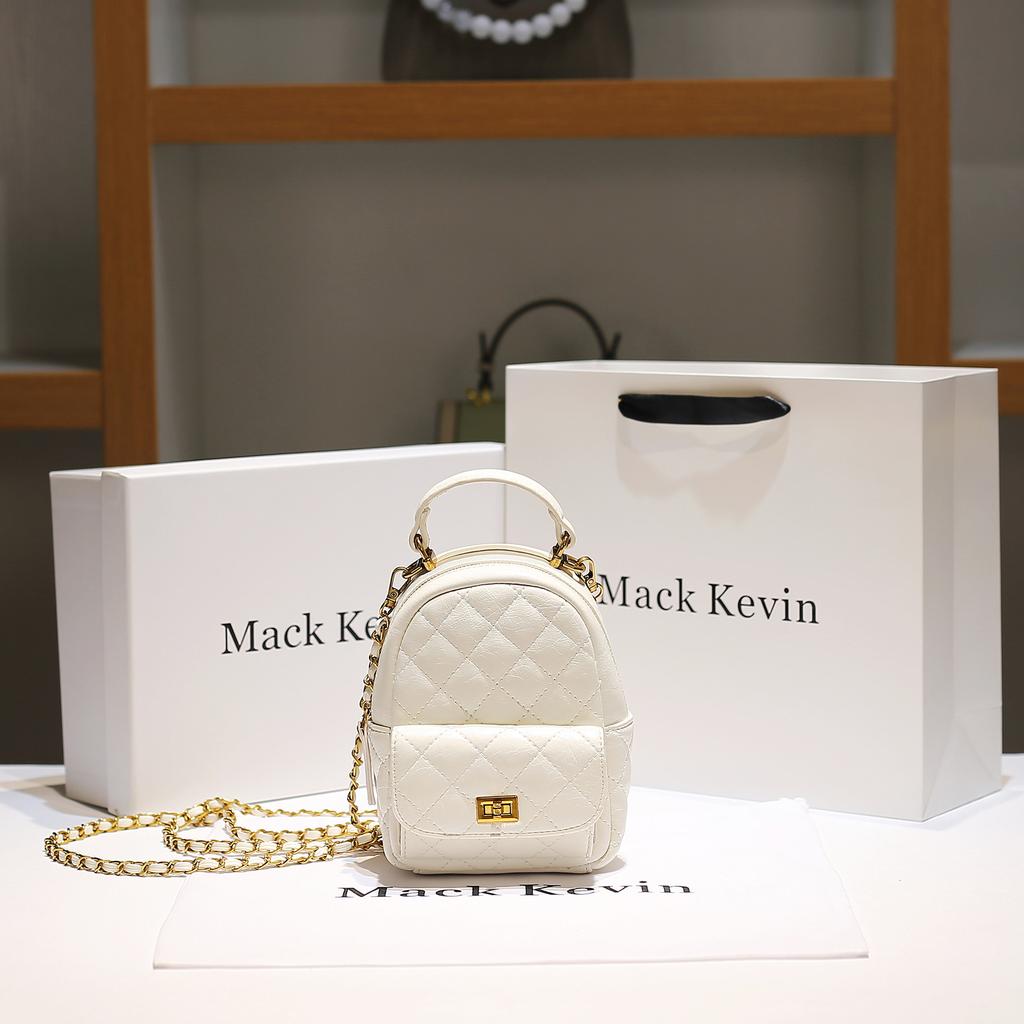 New Shoulder Bag with Small Fragrant Style Diamond Grid Mini Chain Bag for Women, Fashionable and Versatile Casual Backpack