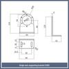 0.6KG-40KG Magnetic Powder Brake and Clutch Bracket, Single/Double Axis