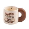 Camping Teddy Collection Ceramic Cup Large Capacity High Precision Mug Household Breakfast Cup Couple Cup Souvenir