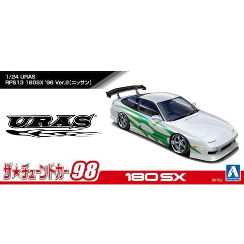 Aoshima Bunka Kyozai 1/24 The Tuned Car Series No.98 Nissan URAS RPS13 180SX '96 Ver.2 Plastic Model Car