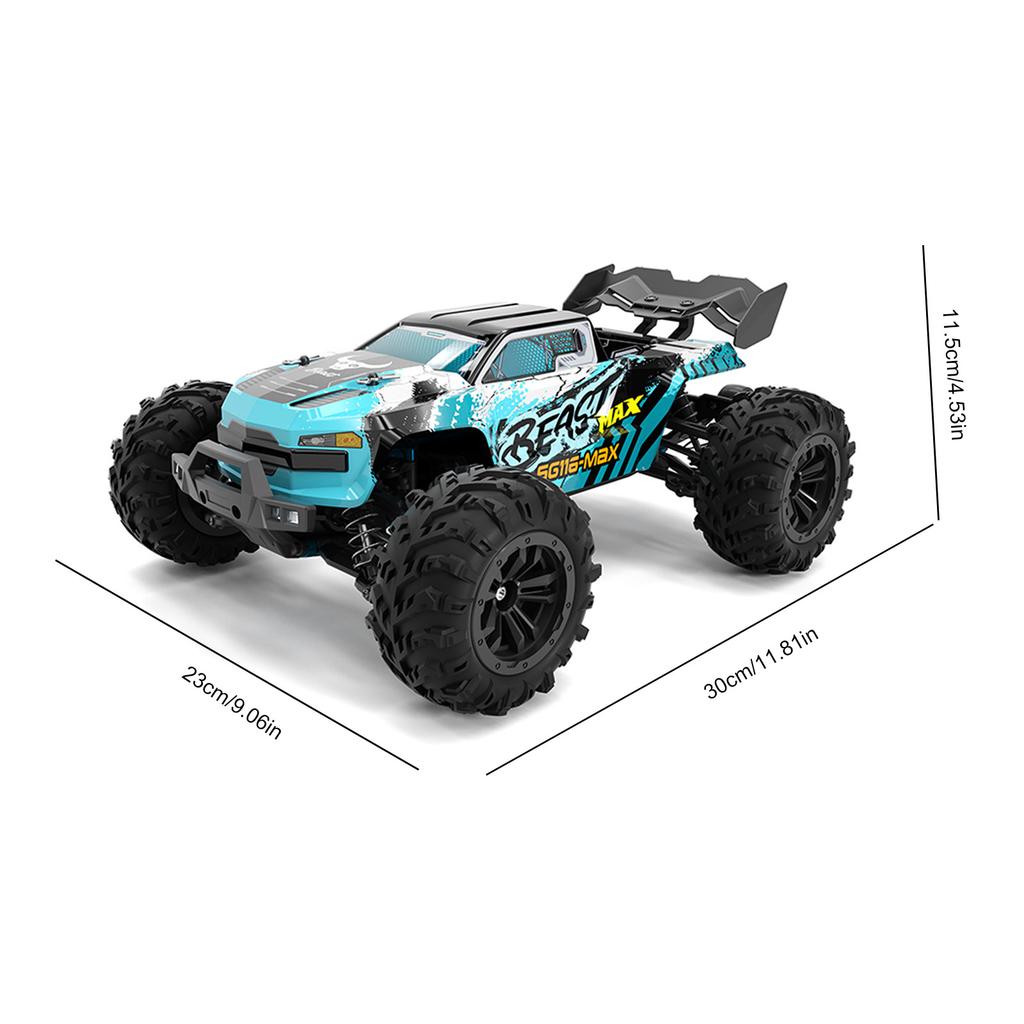 RC Car With Led Lights Off-Road Control Trucks Boys Toys Brushless Drift Monster Crawler Cars 4WD 40/70KM/H for Adults and Kids