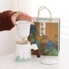 Shangqi Hand-Painted Ceramic Tea Infuser Mug