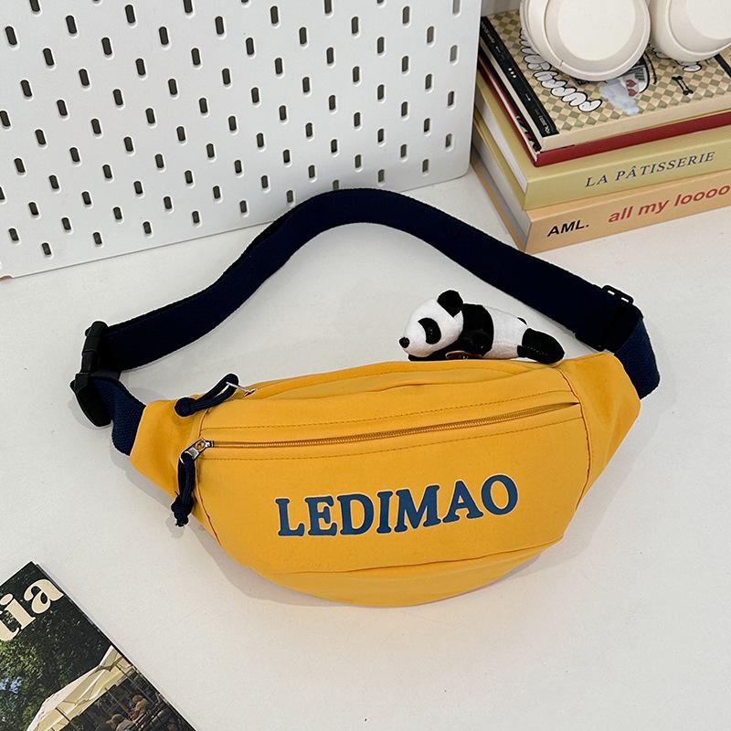 Breast bag female ins style Japanese fashion simple letter shoulder bag male satchel versatile casual student messenger bag tide