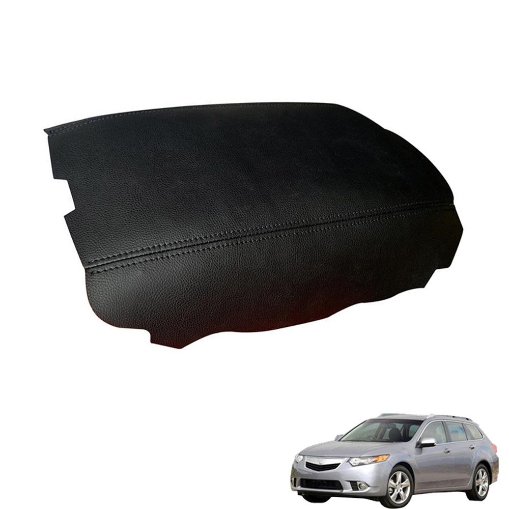 New For 2009-2014 Acura TSX Center Console Lid Armrest Cover Microfiber Leather Trim